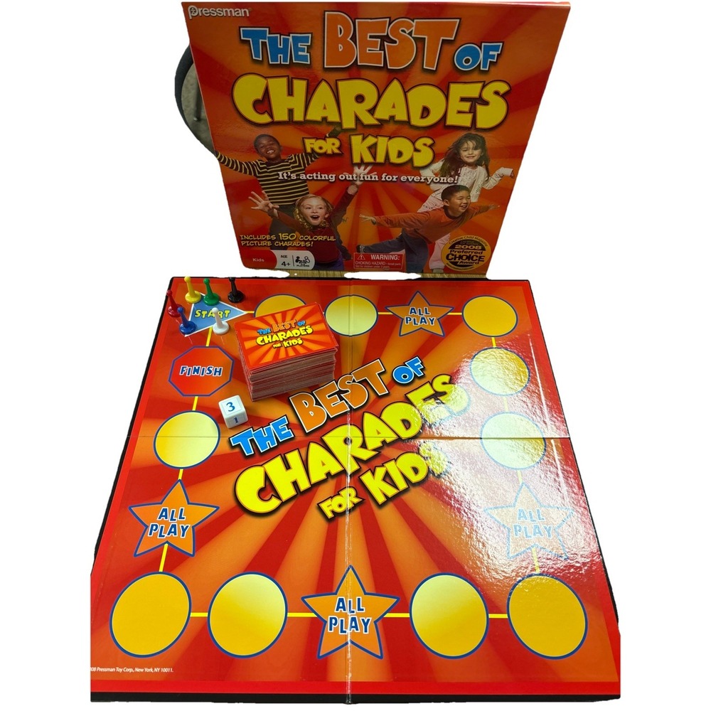 Pressman Charades for Kids, 2008 BEST Edition COMPLETE Excellent Condition